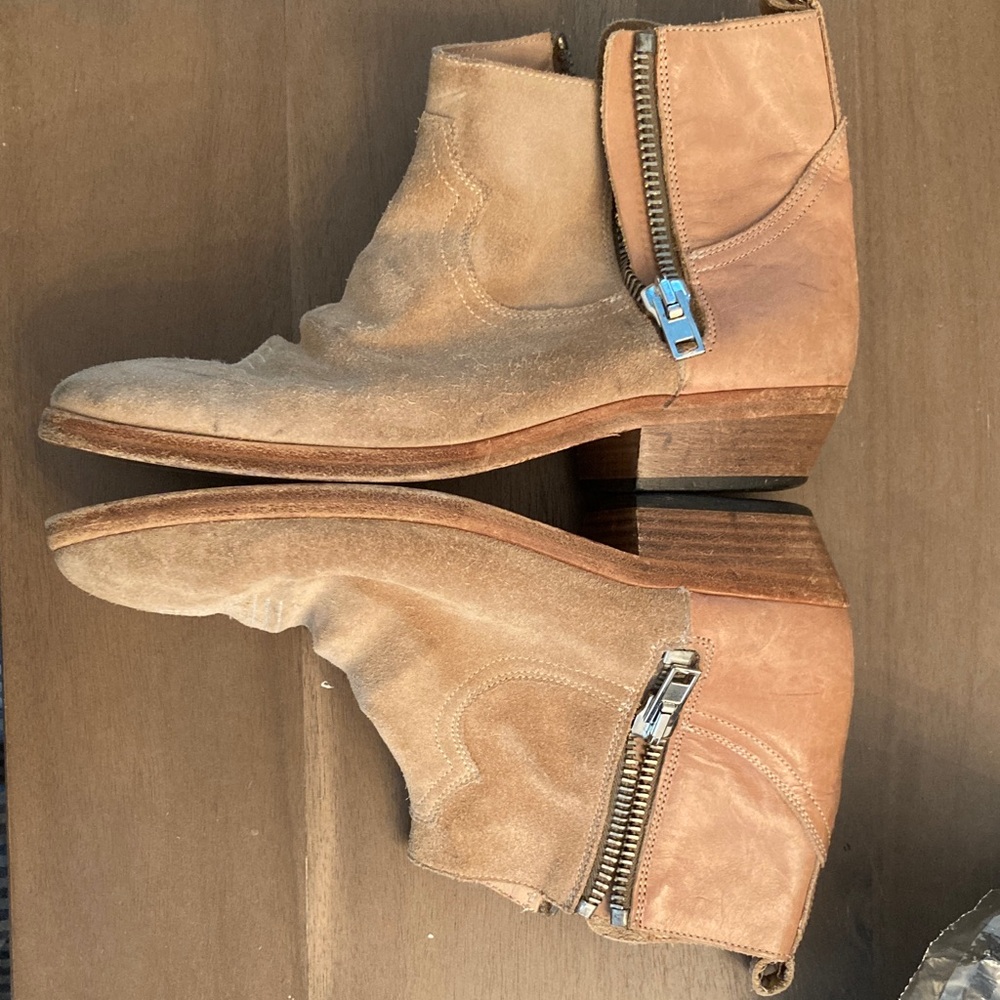 Golden Goose Viand Tan Suede Ankle Boots - Picture 3 of 11